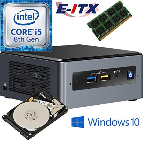  Intel NUC8I5BEH 8th Gen Core i5 System, 4GB DDR4, 1TB HDD, Win 10 Pro Installed & Configured E-ITX