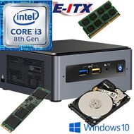 Intel NUC8I3BEH 8th Gen Core i3 System, 4GB DDR4, 120GB M.2 SSD, 1TB HDD, Win 10 Pro Installed & Configured E-ITX