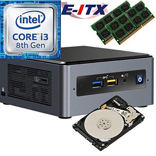  Intel NUC8I3BEH 8th Gen Core i3 System, 32GB Dual Channel DDR4, 1TB HDD, NO OS, Pre-Assembled Tested E-ITX