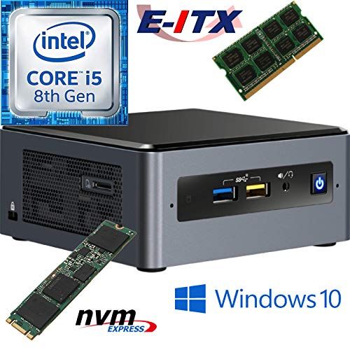  Intel NUC8I5BEH 8th Gen Core i5 System, 4GB DDR4, 240GB M.2 PCIe NVMe SSD, Win 10 Pro Installed & Configured E-ITX