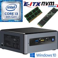 Intel NUC8I3BEH 8th Gen Core i3 System, 4GB DDR4, 240GB M.2 PCIe NVMe SSD, Win 10 Pro Installed & Configured E-ITX