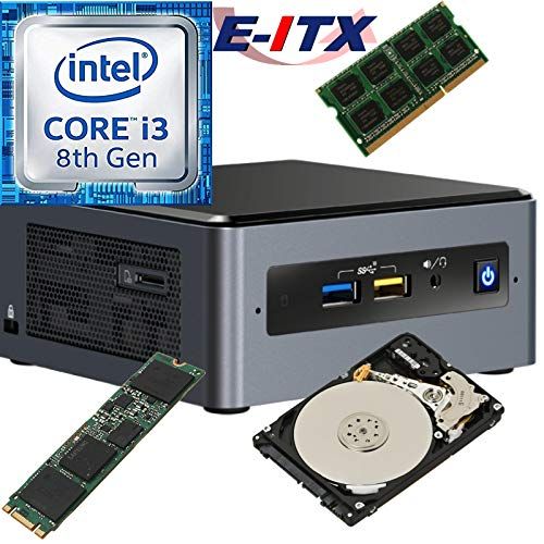  Intel NUC8I3BEH 8th Gen Core i3 System, 4GB DDR4, 960GB M.2 SSD, 2TB HDD, NO OS, Pre-Assembled Tested E-ITX