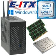 Asrock DeskMini 110 Intel Core i7-7700 Mini-STX System, 32GB Dual Channel DDR4, 120GB SSD, Win 10 Pro Installed & Configured by E-ITX