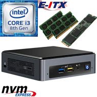 Intel NUC8I3BEK 8th Gen Core i3 System, 32GB Dual Channel DDR4, 120GB M.2 PCIe NVMe SSD, NO OS, Pre-Assembled and Tested by E-ITX