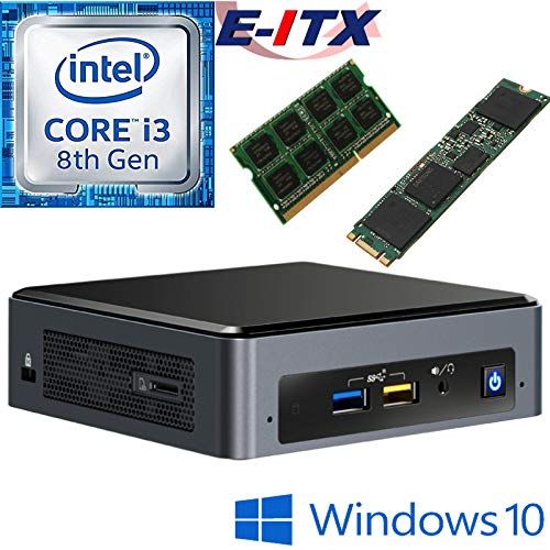  Intel NUC8I3BEK 8th Gen Core i3 System, 4GB DDR4, 960GB M.2 SSD, Win 10 Pro Installed & Configured by E-ITX