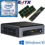 Intel NUC8I3BEK 8th Gen Core i3 System, 8GB Dual Channel DDR4, 480GB M.2 SSD, Win 10 Pro Installed & Configured by E-ITX