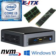 Intel NUC8I3BEK 8th Gen Core i3 System, 4GB DDR4, 480GB M.2 PCIe NVMe SSD, Win 10 Pro Installed & Configured by E-ITX