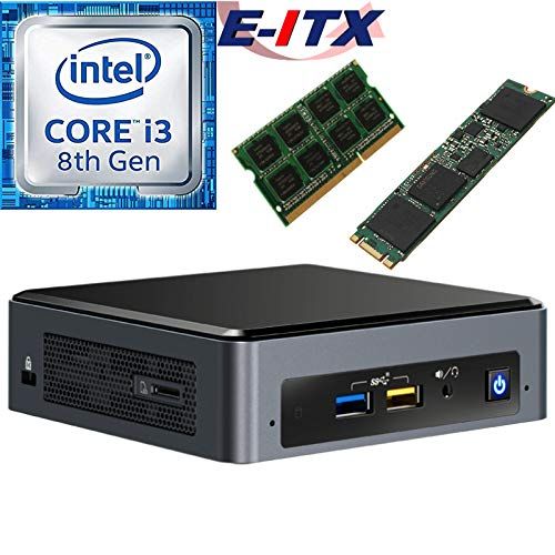  Intel NUC8I3BEK 8th Gen Core i3 System, 4GB DDR4, 960GB M.2 SSD, NO OS, Pre-Assembled and Tested by E-ITX