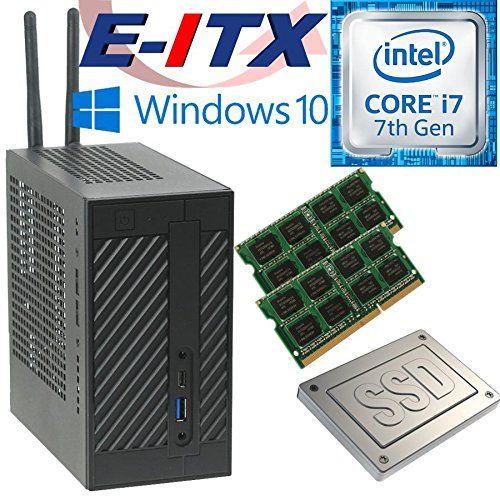  Asrock DeskMini 110 Intel Core i7-7700 Mini-STX System, 16GB Dual Channel DDR4, 240GB SSD, Win 10 Pro Installed & Configured by E-ITX