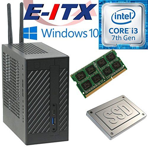  Asrock DeskMini 110 Intel Core i3-7100 Mini-STX System, 4GB DDR4, 960GB SSD, Win 10 Pro Installed & Configured by E-ITX