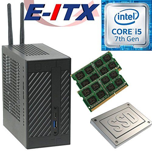  Asrock DeskMini 110 Intel Core i5-7400 Mini-STX System, 32GB Dual Channel DDR4, 240GB SSD, NO OS, Pre-Assembled and Tested by E-ITX
