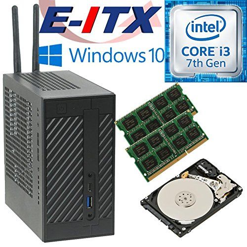  Asrock DeskMini 110 Intel Core i3-7100 Mini-STX System, 8GB Dual Channel DDR4, 1TB HDD, Win 10 Pro Installed & Configured by E-ITX