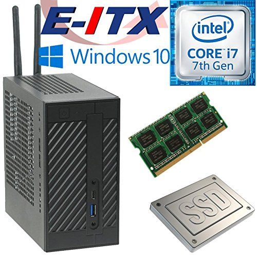  Asrock DeskMini 110 Intel Core i7-7700 Mini-STX System, 4GB DDR4, 120GB SSD, Win 10 Pro Installed & Configured by E-ITX