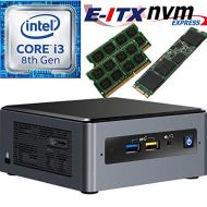 Intel NUC8I3BEH 8th Gen Core i3 System, 16GB Dual Channel DDR4, 240GB M.2 PCIe NVMe SSD, NO OS, Pre-Assembled Tested E-ITX