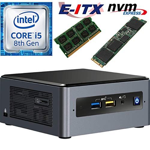  Intel NUC8I5BEH 8th Gen Core i5 System, 4GB DDR4, 120GB M.2 PCIe NVMe SSD, NO OS, Pre-Assembled and Tested by E-ITX