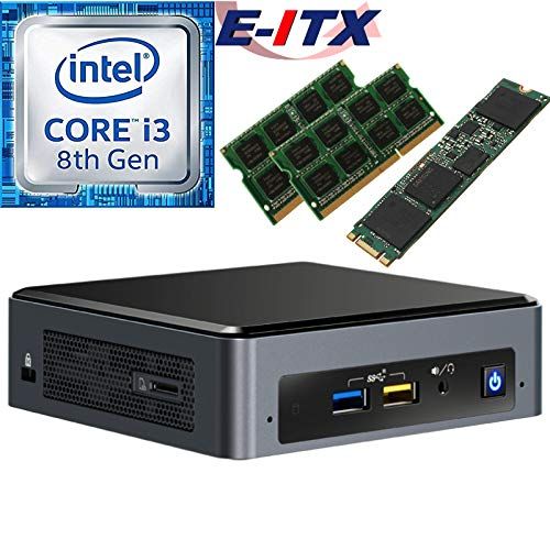  Intel NUC8I3BEK 8th Gen Core i3 System, 8GB Dual Channel DDR4, 120GB M.2 SSD, NO OS, Pre-Assembled and Tested by E-ITX