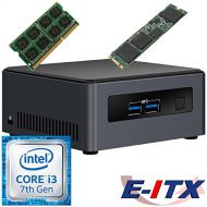 Intel NUC7I3DNHE 7th Gen Core i3 System (BOXNUC7I3DNHE), 4GB DDR4, 240GB M.2 SSD, NO OS, Pre-Assembled and Tested by E-ITX