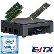 Intel NUC7I3DNKE 7th Gen Core i3 System (BOXNUC7I3DNKE), 8GB Dual Channel DDR4, 120GB M.2 PCIe NVMe SSD, NO OS, Pre-Assembled and Tested by E-ITX