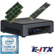 Intel NUC7I3DNKE 7th Gen Core i3 System (BOXNUC7I3DNKE), 8GB Dual Channel DDR4, 240GB M.2 SSD, NO OS, Pre-Assembled and Tested by E-ITX