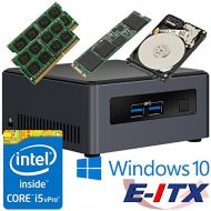 Intel NUC7I5DNHE 7th Gen Core i5 System (BOXNUC7I5DNHE), 32GB Dual Channel DDR4, 240GB M.2 PCIe NVMe SSD, 2TB HDD, WiFi, Win 10 Pro Installed & Configured by E-ITX