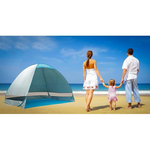  E-joy e-joy Automatic Pop Up Instant Portable Outdoors Beach Tent, Lightweight Portable Family Sun Shelter Cabana,Provide UPF 50+ Sun Shelter