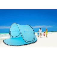E-joy Automatic Pop up Instant Portable Cabana Beach Tent Beach Tent Beach Shelter, Sets up in Seconds (Blue)