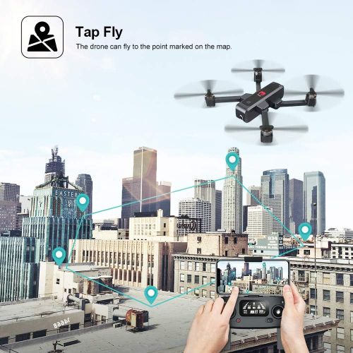  [아마존핫딜][아마존 핫딜] GPS Drone with 2K Camera for Adults,EACHINE EX3 Brushless Motor 5G WiFi Long Flight Time FPV with 2K Camera Optical Flow OLED Switchable Remote Foldable RC Drone Quadcopter RTF