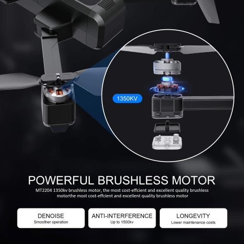  [아마존핫딜][아마존 핫딜] GPS Drone with 2K Camera for Adults,EACHINE EX3 Brushless Motor 5G WiFi Long Flight Time FPV with 2K Camera Optical Flow OLED Switchable Remote Foldable RC Drone Quadcopter RTF