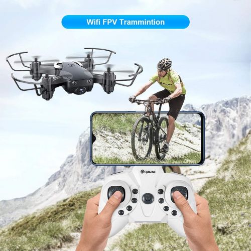  [아마존 핫딜] Mini Drone with Camera for Kids and Adults, EACHINE E61HW WiFi FPV Quadcopter with HD Camera Selfie Pocket Nano Drone for Beginner RTF - Altitude Hold Mode, One Key Take Off/Landin