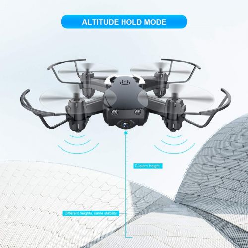  [아마존 핫딜] Mini Drone with Camera for Kids and Adults, EACHINE E61HW WiFi FPV Quadcopter with HD Camera Selfie Pocket Nano Drone for Beginner RTF - Altitude Hold Mode, One Key Take Off/Landin