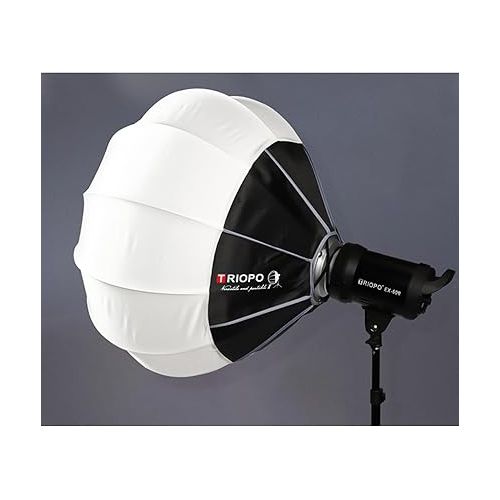  TRIOPO KQ65 25.6in/65cm Lantern Softbox Bowens Mount Softbox Soft Light Modifier for Aputure 300D Mark II 120D Godox SL-60W VL150 SL150WII FV150 AD200PRO AD300 AD400PRO AD600 VL300 VL200 UL150