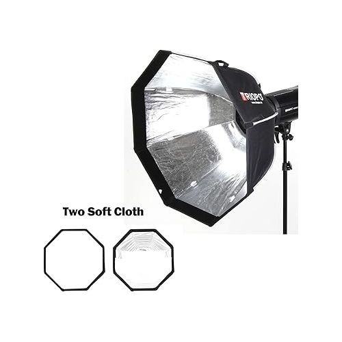  Triopo Softbox 35.4in/90cm Octagon Soft Boxes Quick Release, Bowen Mount Umbrella Photography Softbox Modifier Light Diffuser for Bowen Mount Flash Speedlight Speedlite LED Video Light (K2-90)