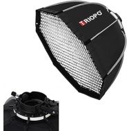 Triopo KX90 Soft Box 35.4in/90cm Softbox with Honeycomb Grid, Octagon Umbrella Photography Softbox for Godox V1 AD200Pro Round Head Flash Speedlite Speedlight Soft Box Light Diffuser