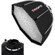 Triopo KX120 Soft Box 47.2in/120cm Softbox with Honeycomb Grid, Octagon Umbrella Photography Softbox for Godox V1 AD200Pro Round Head Flash Speedlite Speedlight Soft Box Light Diffuser