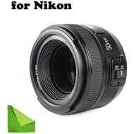 [아마존베스트]YONGNUO YN EF 50mm f/1.8 AF Lens YN50 Aperture Auto Focus for Nikon Cameras as AF-S 50mm 1.8G with EACHSHOT Cleaning Cloth
