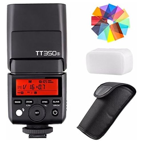  EACHSHOT Godox TT350S 2.4G HSS 1/8000s TTL GN36 Wireless Speedlite Flash for Sony Mirrorless DSLR A7 A7R A7S A7-II A7-III A7R-II A7R-III A7S-II A6300 A6000 Color Filter