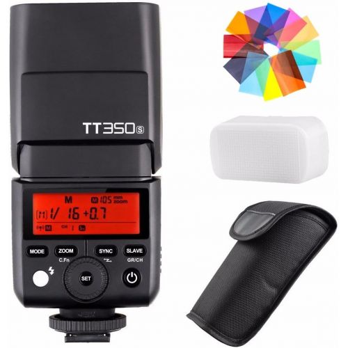  EACHSHOT Godox TT350S 2.4G HSS 1/8000s TTL GN36 Wireless Speedlite Flash for Sony Mirrorless DSLR A7 A7R A7S A7-II A7-III A7R-II A7R-III A7S-II A6300 A6000 Color Filter