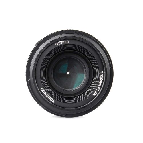  YONGNUO YN EF 50mm f/1.8 AF Lens YN50 Aperture Auto Focus for Nikon Cameras as AF-S 50mm 1.8G with EACHSHOT Cleaning Cloth