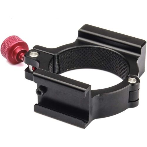  EACHSHOT 4-Ring V2 Cold Shoe Adapter Ring Zhiyun Smooth 4 Applied to Rode Microphone LED Video Light Filmmaker Vlog, Microphone Mount Designed Smooth4 Rosette Mount [Updated Versio