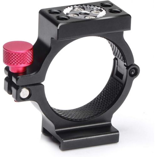  EACHSHOT 4-Ring V2 Cold Shoe Adapter Ring Zhiyun Smooth 4 Applied to Rode Microphone LED Video Light Filmmaker Vlog, Microphone Mount Designed Smooth4 Rosette Mount [Updated Versio