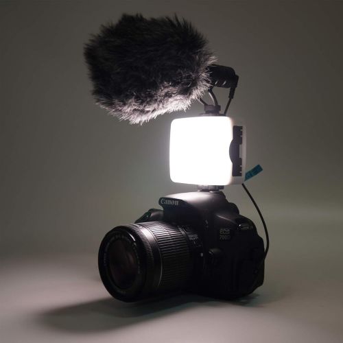  [아마존베스트]Mini LED Camera Video Light, Dimmable 2800K-8500K LCD Display Portable Video Lighting for GoPro iPhone Vlogging YouTube Video Filmmaking - EACHSHOT ES36