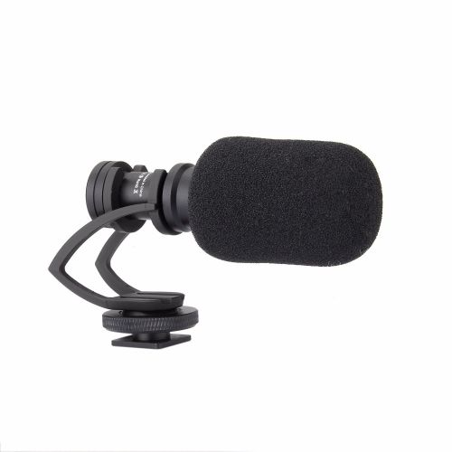  EACHSHOT COMICA CVM-VM10-II Kit Cardioid Directional Condenser Video Microphone Mic With Adapter 4-Ring Mount for Zhiyun Smooth 4 (Includes Mic & Ring Mount)