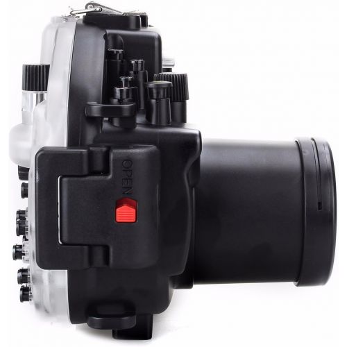  EACHSHOT 40M130ft Waterproof Underwater Camera Housing Diving Case for Olympus E-M5 II Can Be used with 12-50mm Lens