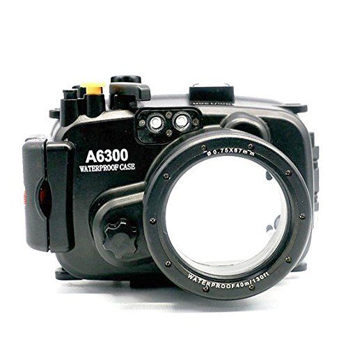  EACHSHOT Meikon 40m130ft Waterproof Underwater Camera Housing Case for A6300 Can Be Used With 16-50mm Lens with EACHSHO 67mm Red Underwater Filter