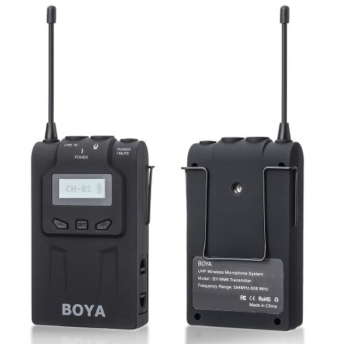  EACHSHOT BOYA BY-WM6 UHF Professional Omni-Directional Lavalier Wireless Microphone Recorder System for ENG EFP DV DSLR Camera Camcorders With EACHSHOT Cleaning Cloth