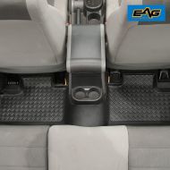EAG Black Rear Floor Liner Mat 4 Door Fit for 2007-2018 Jeep Wrangler JK(4 Door Models)