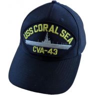 USS Coral SEA CVA-43 Navy Ship HAT U.S Military Official Ball Cap U.S.A Made