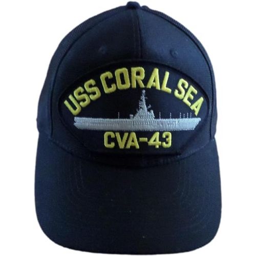  USS Coral SEA CVA-43 Navy Ship HAT U.S Military Official Ball Cap U.S.A Made