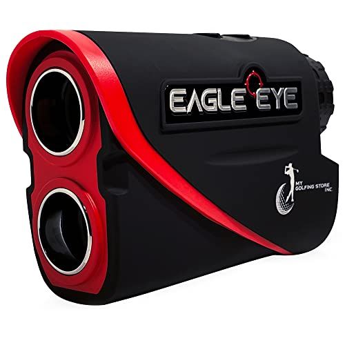  My Golfing Store Gen 3 Eagle Eye Laser Golf Rangefinder with Slope and Jolt Technology - 800 Yards Distance - Fast Focus System With Scan, Pin, and Speed Modes - 6X Magnification a