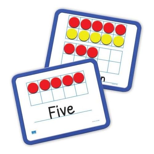  EAI Education Magnetic Ten Frame Dry-Erase Boards: Set of 10